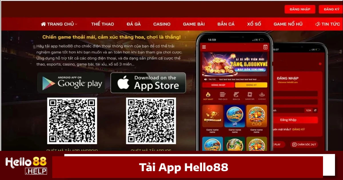 Hello88 29 HELLO88 hỗ trợ người dùng với tải app trên cả hai hệ điều hành iOS và Android
